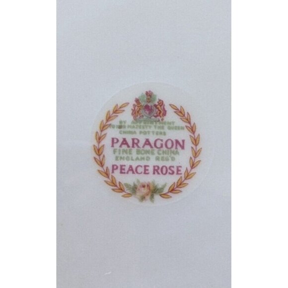 Vintage Paragon Peace Rose Serving Dish Fine China Handles 10" Made In England - Picture 7 of 7